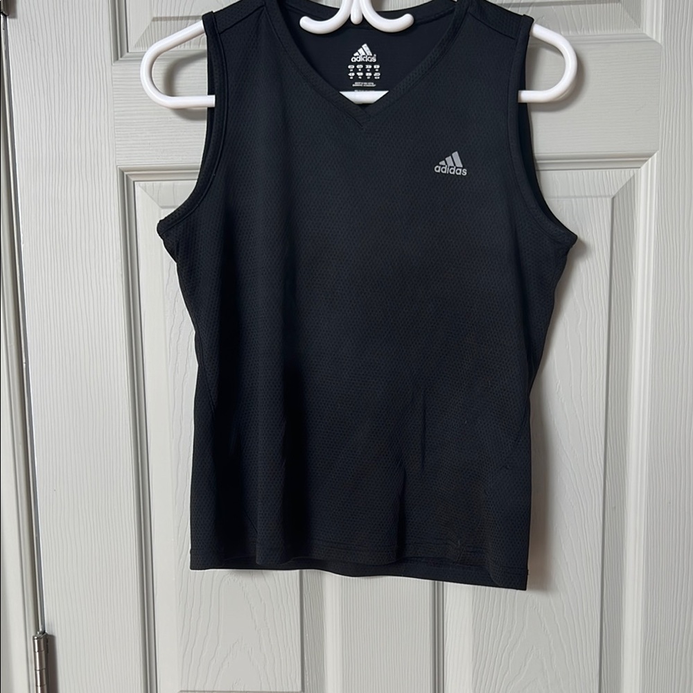 67-Adidas Black Sleeveless Top